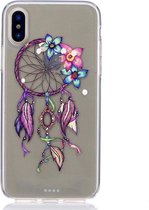 Shop4 - iPhone X / Xs Hoesje - Zachte Back Case Dromenvanger Transparant