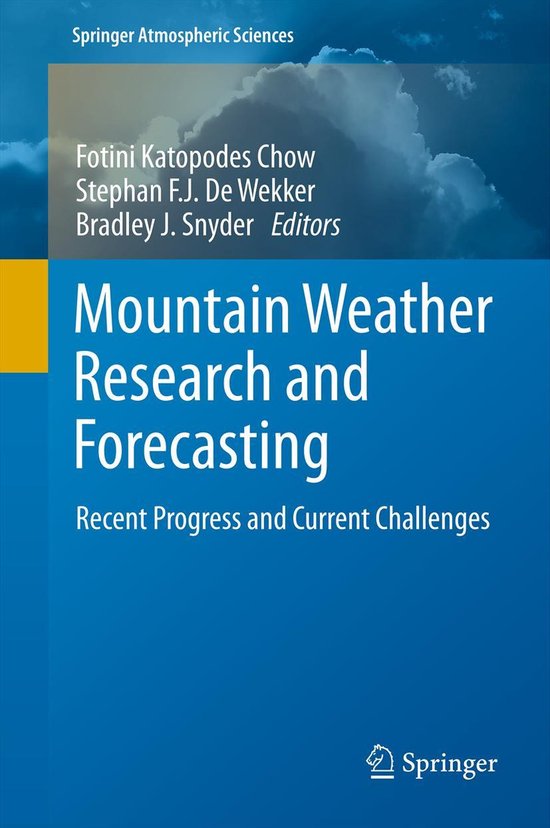 Springer Atmospheric Sciences - Mountain Weather Research an ... - cover