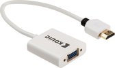 HDMI -adapterkabel HDMI -connector - VGA female + 3.5 mm uitgang 0.20 m wit