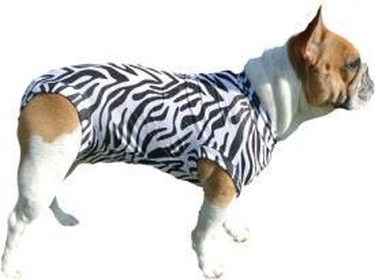 Medical Pet Shirt Hond Zebra Print - XXL - Medical Pet Shirt