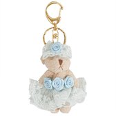 TW0256 - Sleutelhanger - 6 cm - synthetisch - blauw