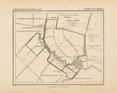 Historische kaart, plattegrond van gemeente Broek in Zuid Holland uit 1867 door Kuyper van Kaartcadeau.com