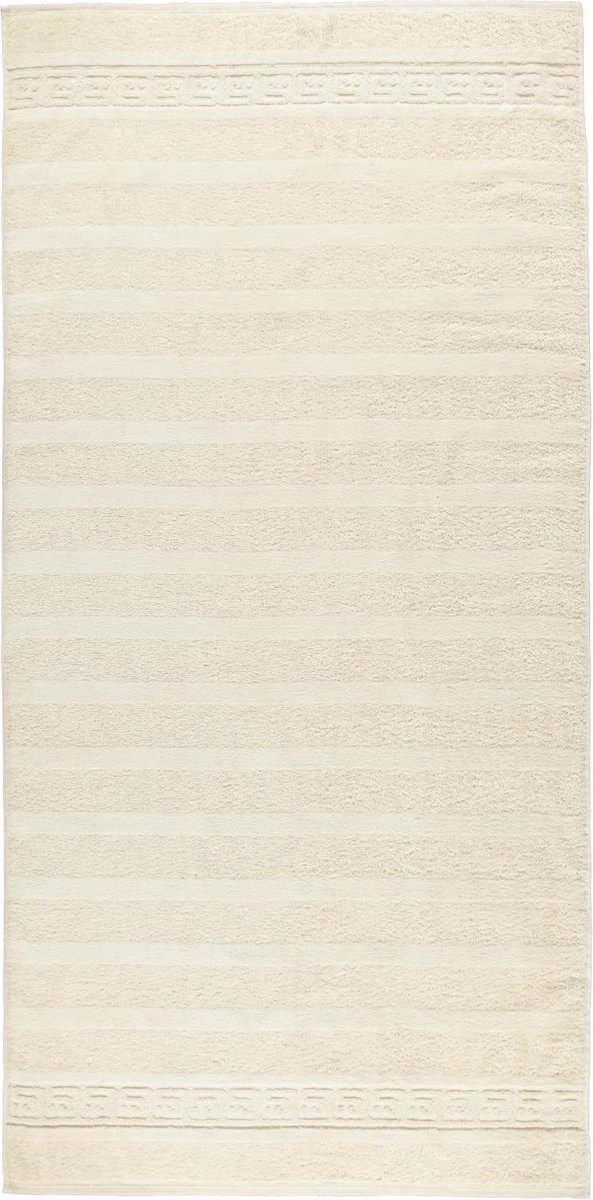 CAWÖ Noblesse Uni Badhanddoek - Natuur - 80x160