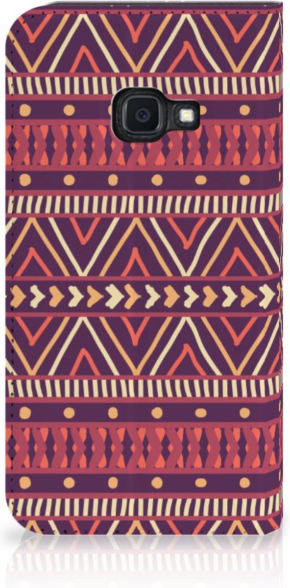 Samsung Galaxy Xcover 4s Hoesje met Magneet Aztec Paars