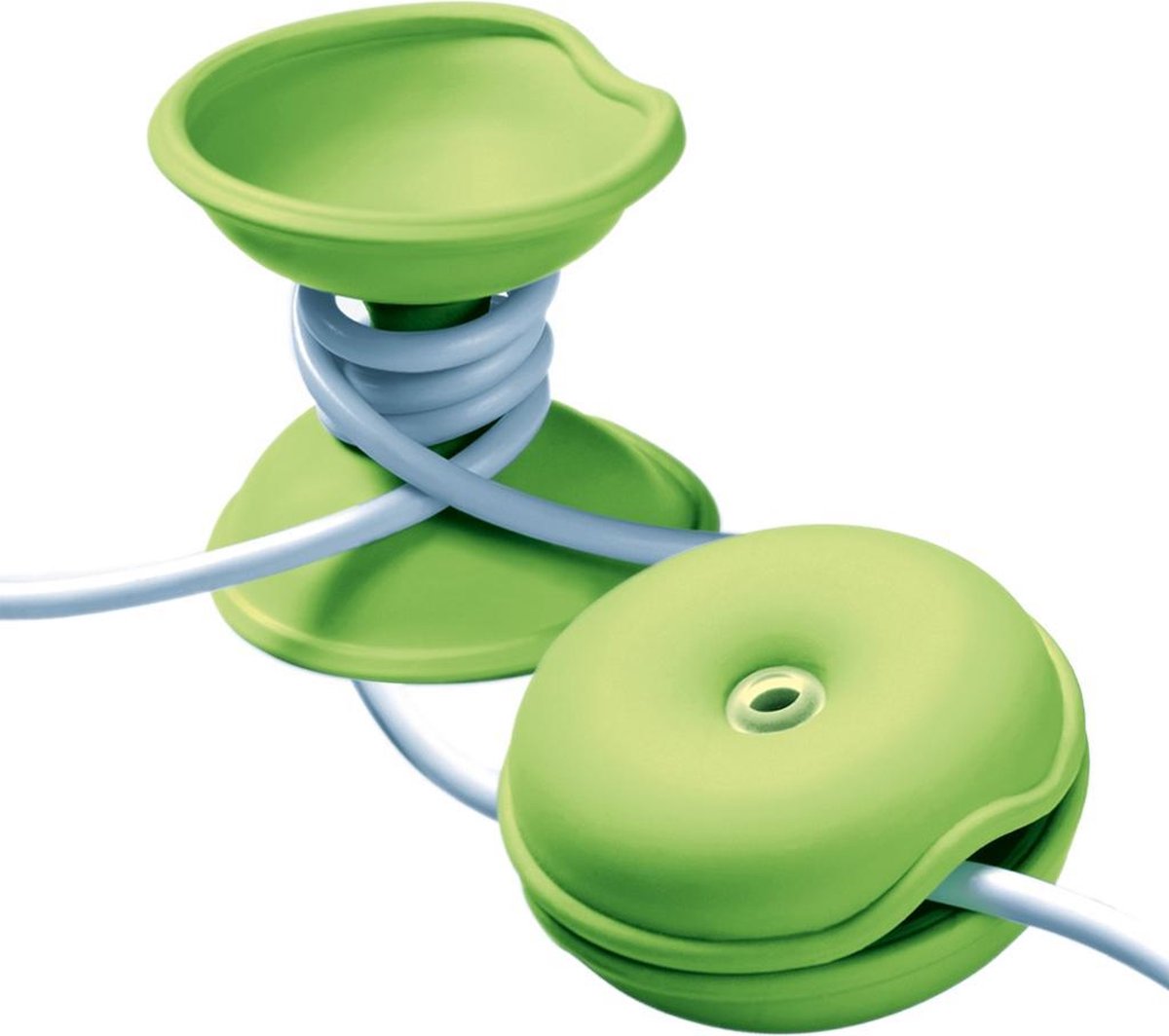 Goedkoopste snoer oordopjes opbergen met Cable Turtle groen mini | set van 2 stuks