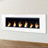 Design Haard Bio Ethanol 6 Branders Hoogglans Wit