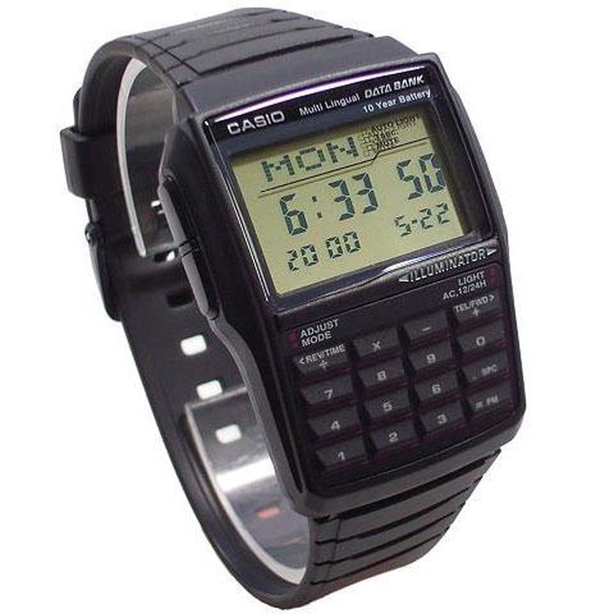 Casio heren DBC32-1A Data Bank horloge | bol.com