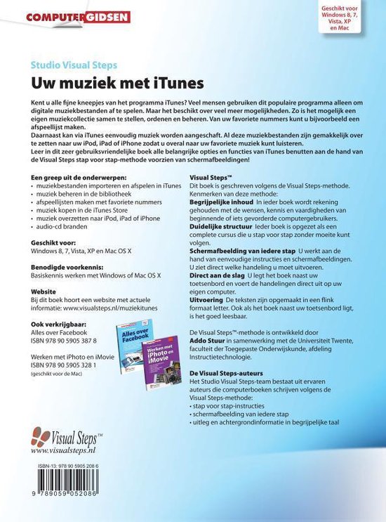 Dan vergeven hongersnood Computergidsen - Uw muziek met iTunes, Studio Visual Steps | 9789059052086  | Boeken | bol.com
