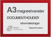 Magneetvenster A3 - Rood