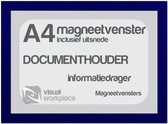 Magneetvensters A4 (incl. uitsnede) - Blauw