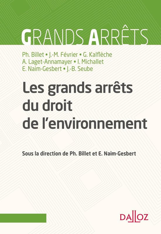 Grands arrêts - Les grandes décisions du droit de l'enviro ... - cover