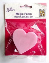 Nellies Choice Mixed Media Magic Foam heart shape 5cmx5.6 centimeter thick 3cm