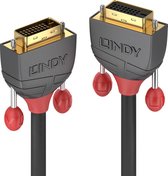 LINDY DVI Verlengkabel DVI-D 24+1-polige stekker, DVI-D 24+1-polige bus 3.00 m Zwart 36233 DVI-kabel