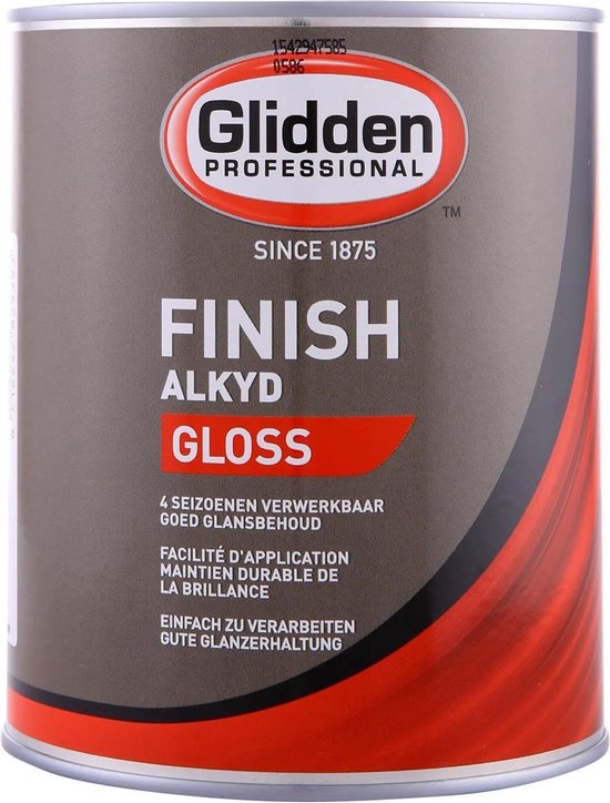 Glidden Finish Gloss - 4-Seizoenen 2,5 Liter Wit | bol