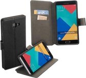 HC zwart bookcase voor de Samsung Galaxy A7 (2016) wallet case hoesje