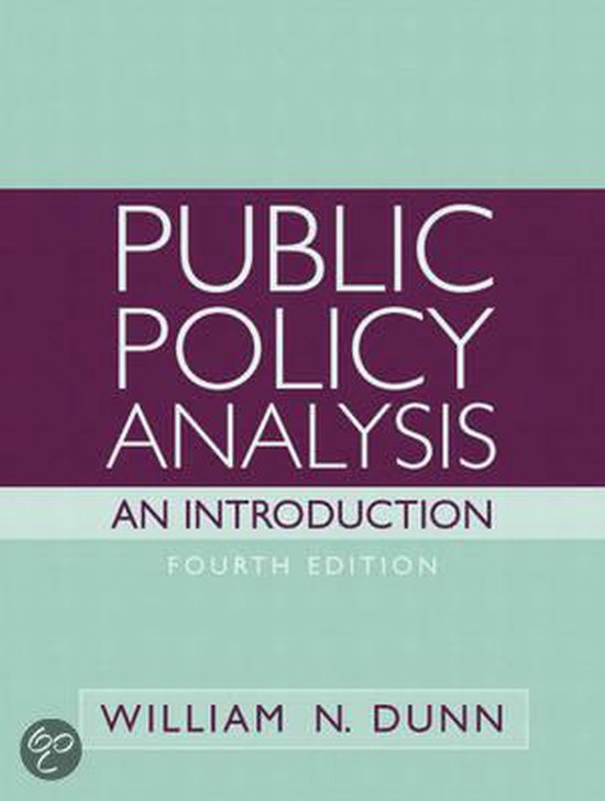 Livre : Public Policy Analysis, An Introduction, Fourth Edition par William N. Dunn.