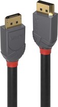 Lindy Anthra Line - DisplayPort kabel - DisplayPort (M) naar DisplayPort (M) - DisplayPort 1.4 - 2 m - rond - zwart
