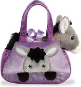 Aurora Knuffel Fancy Pal Ezel 20,5 Cm Paars/grijs