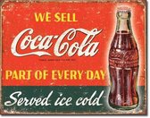 Coca-Cola Wandbord 'Part of Everyday' - Metaal - 30 x 40 cm