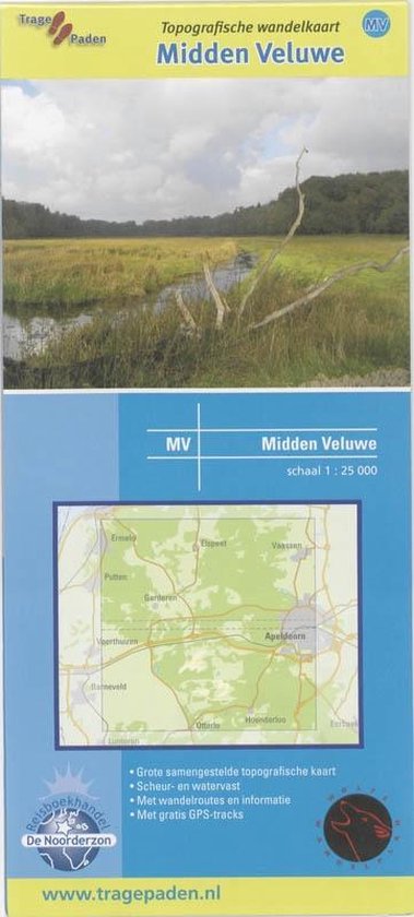 Cover van het boek 'Topografische Wandelkaart Midden-Veluwe' van R. Wolfs