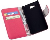 HC Bookcase Flip Wallet Telefoonhoesje LG Optimus L9 2 Pink