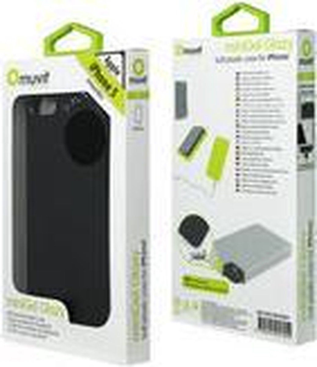 Muvit - MiniGel Glazy - iPhone 5 / 5S - Glans zwart