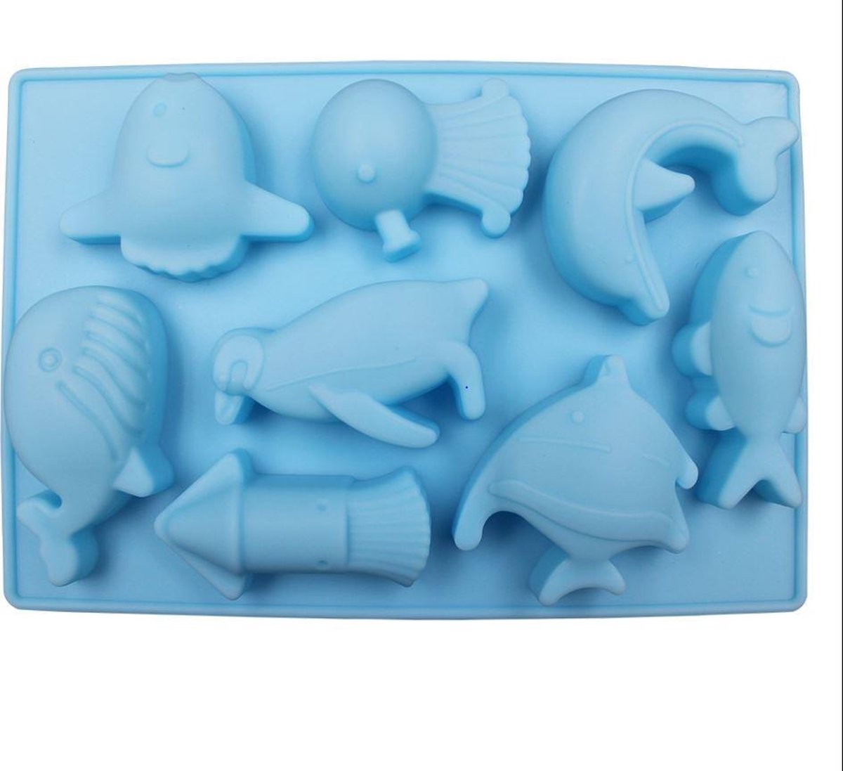 LeuksteWinkeltje chocoladevorm Zeedieren - siliconen vorm mal fondant