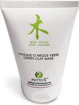 MASQUE D'ARGILE VERT - BOIS - BOIS