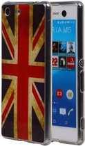 Britse Vlag TPU Backcover Case Hoesje voor Sony Xperia M5 UK