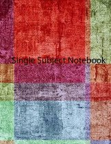 Single Subject Notebook