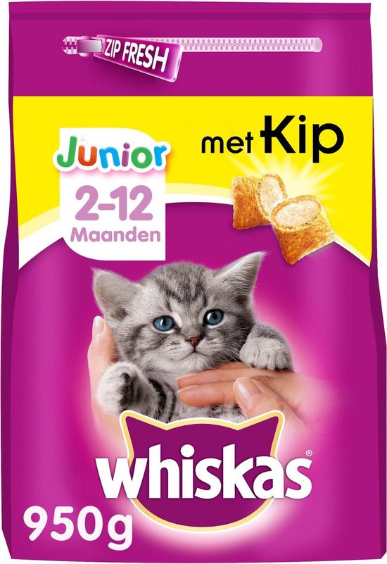 Whiskas Junior Kat Met Kip - - 950 gr | bol.com
