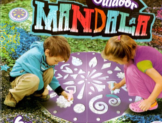 Outdoor Mandala van Versteeg® - Stoepkrijt - Buiten spelen - Krijt Mandala - Kids