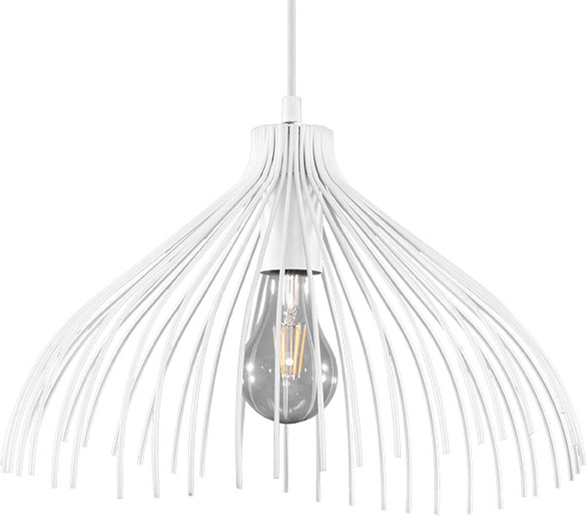 Light Your Home Designer's Lightbox Shades Hanglamp - Ø 40 Cm - Metaal - 1xE27 - Woonkamer - Eetkamer - Wit