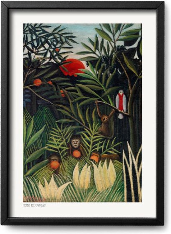 Poster Henri Rousseau - A4 - 21 x 30 cm - Exclusief lijst