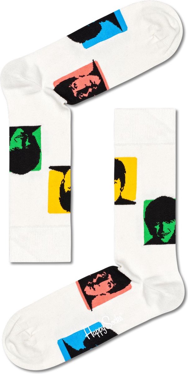 Happy Socks Beatles Silhouettes Sock - unisex sokken - Unisex - Maat: 41 - 46