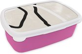 Broodtrommel Roze - Lunchbox - Brooddoos - Roze - Minimalisme - Design - 18x12x6 cm - Kinderen - Meisje