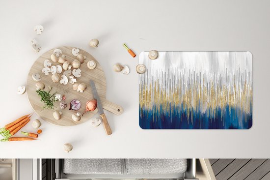 Set de table - Napperons plastique - Abstrait - Peinture - Peinture à l'huile - 45x30 cm - 6 pièces - Résistant à la chaleur - Antidérapant - Sous-couche - Amovible