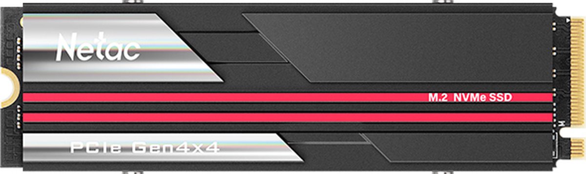 Netac NV7000 PCIe 4 x4 M.2 2280 NVMe 3D NAND SSD 1TB, R/W up to 7200/5500MB/s, with heat sink
