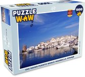 Puzzel Van haven Puerto Banús Marbella Spanje - Legpuzzel - Puzzel 1000 stukjes volwassenen