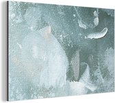 Décoration murale Métal - Peinture Aluminium Industriel - Peinture Acrylique - Abstrait - Design - 120x80 cm - Dibond - Photo sur aluminium - Décoration murale industrielle - Pour le salon/chambre