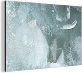 Décoration murale Métal - Peinture Aluminium Industriel - Peinture Acrylique - Abstrait - Design - 120x80 cm - Dibond - Photo sur aluminium - Décoration murale industrielle - Pour le salon/chambre