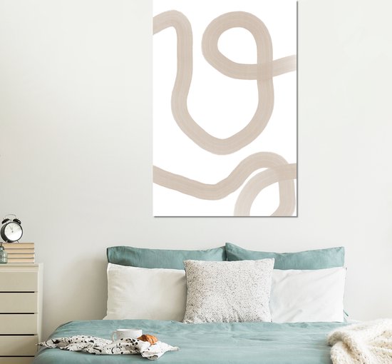 Décoration murale Métal - Aluminium Peinture Industriel - Abstrait - Pastel - Design - 100x150 cm - Dibond - Photo sur aluminium - Décoration murale industrielle - Pour le salon / chambre
