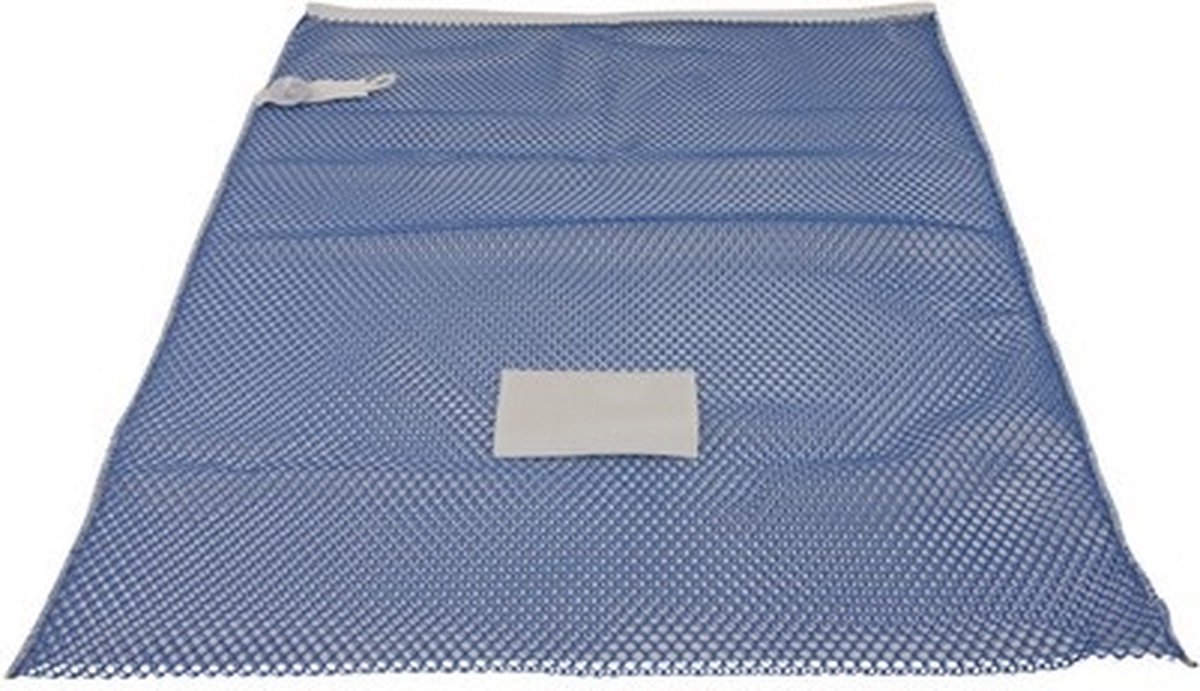 Goedkoopste Premium wasnet 60x90 cm - Met knoopsluiting - Blauw