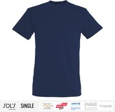 T-Shirt Homme Sol's 100% Coton Bio Col Rond Blue Marine Taille M