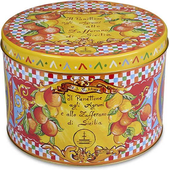 DOLCE&GABBANA　D&G Dolce & Gabbana Panettone - Kerstbrood 500gr - Saffraan