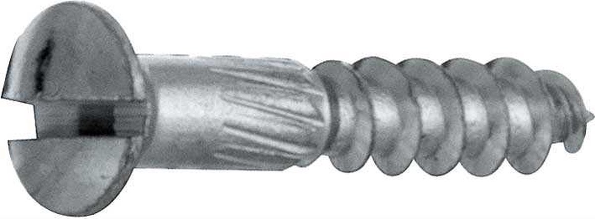 Houtschroef DIN 95 (4 stuks) 4,0x30 mm glans chroom