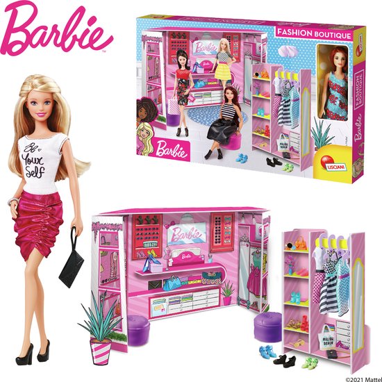 Lisciani barbie fashion boutique mit doll van LISCIANI — afbeelding 4