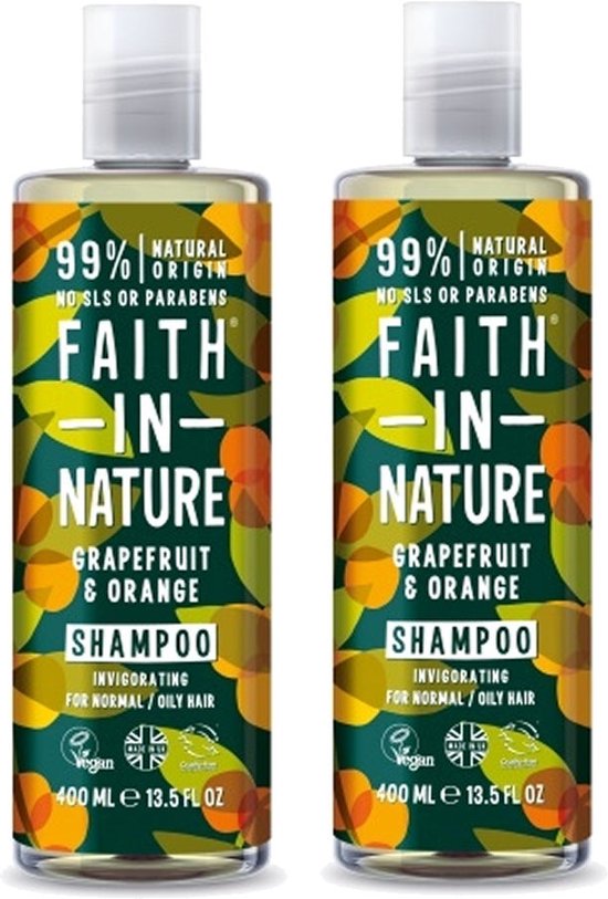 Foto: Faith in nature shampoo grapefruit orange 2 pak