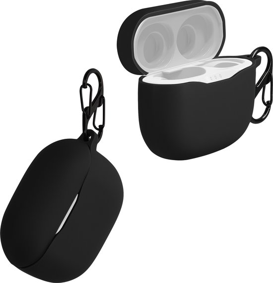 kwmobile cover voor oordopjes case - geschikt voor JBL Soundgear Sense - Trendy beschermhoes draadloze oordopjes in wit - Online Radio