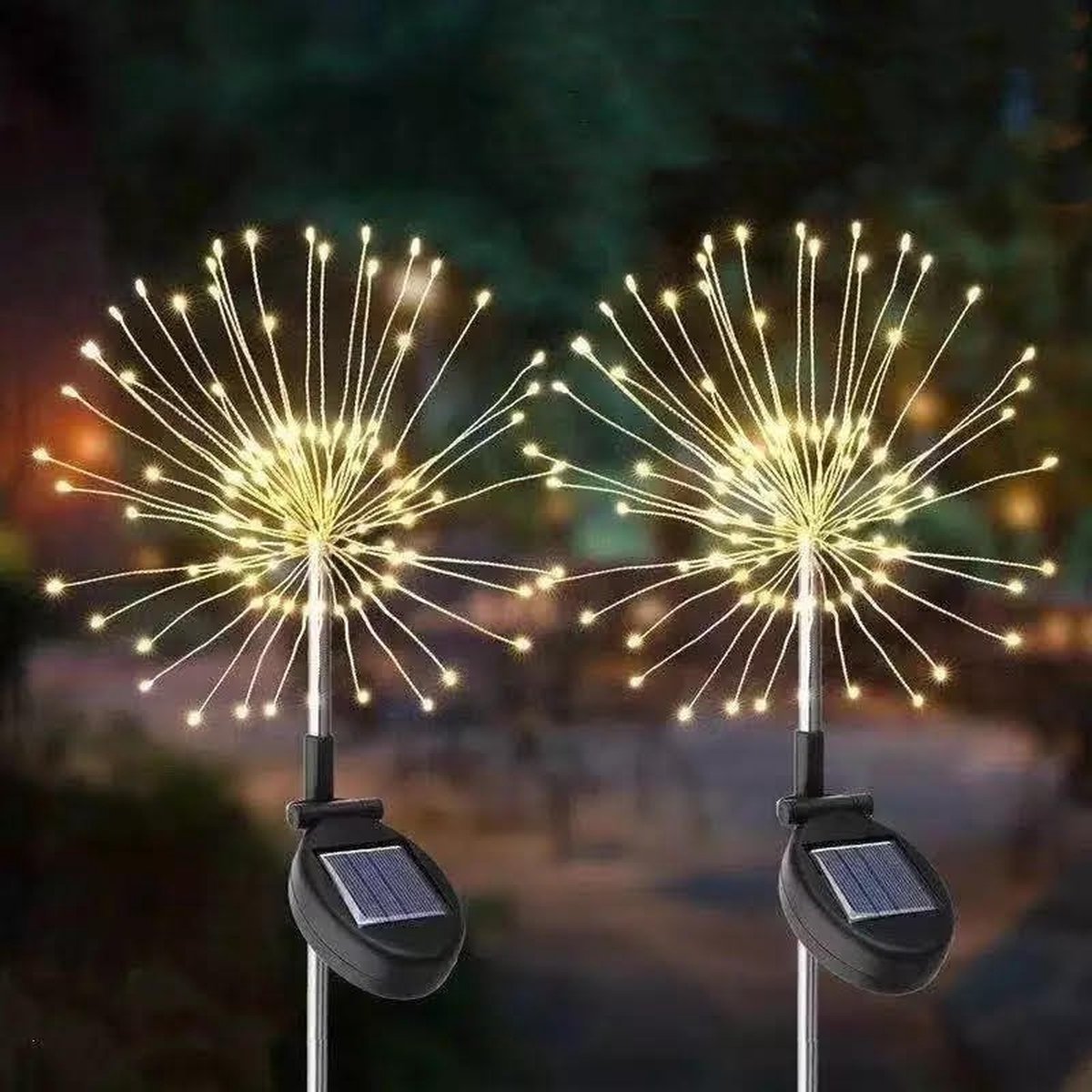 Buitenverlichting Kerst Kerstverlichting vuurwerk Firework LED lights Solar...